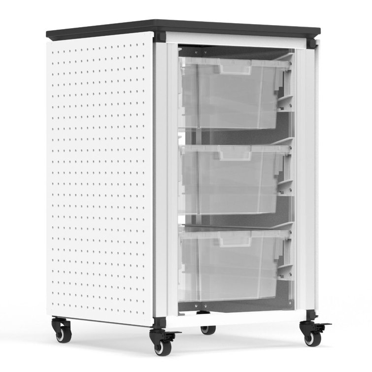 Luxor 3 Compartment Plastic Tote Tray Cart Wayfair